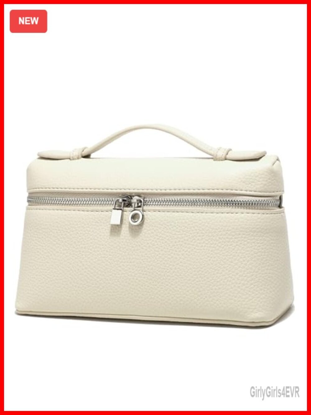 Small Faux Leather Crossbody Bag with Top Handle